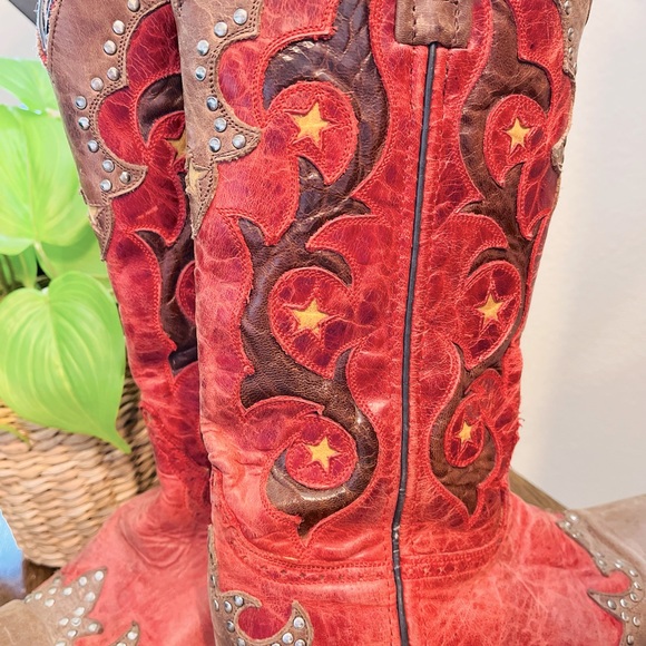 Studded Leather cowboy boots - Picture 6 of 6